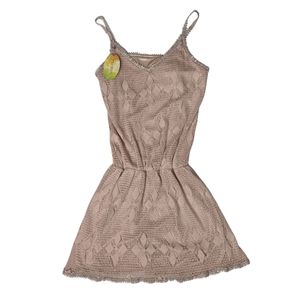 Crochet mini dress